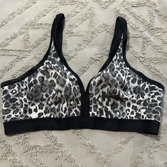 Cacique Women's Intimates Leopard and Lime Bra Set size 42 C - Picture 2 of 9